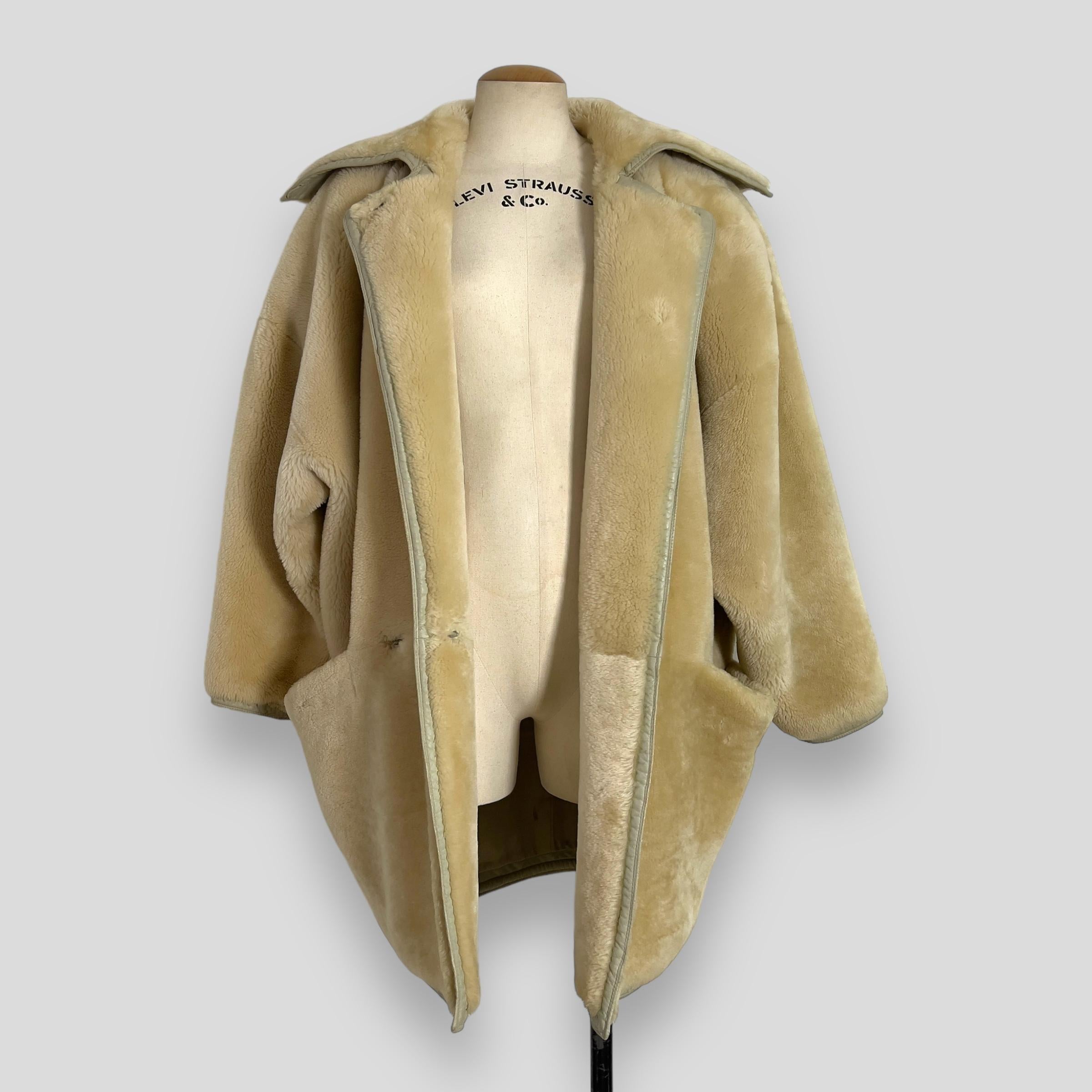 80s Gianni Versace sheepskin Coat 4