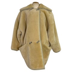 Vintage 80s Gianni Versace sheepskin Coat 