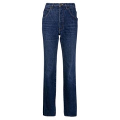 80s Giorgio Armani dark blue denim straight model jeans