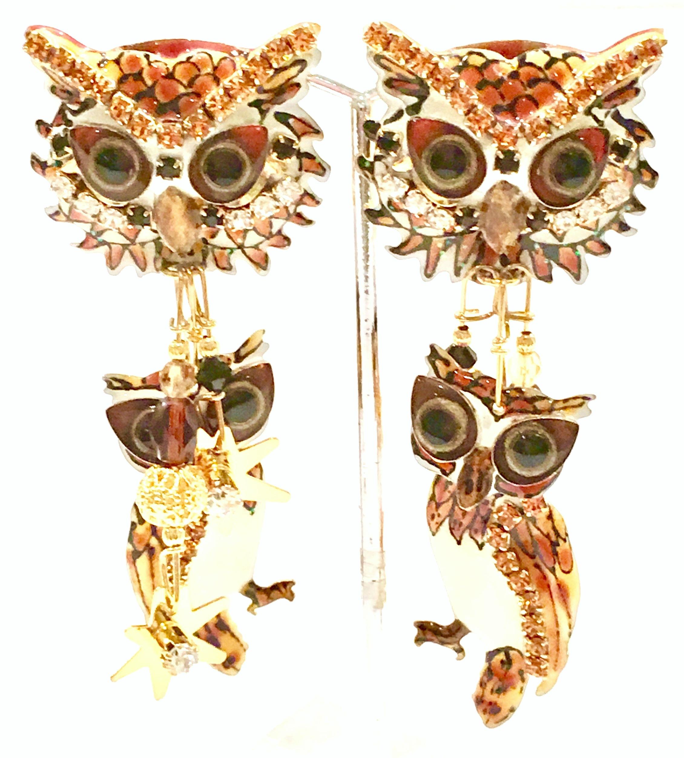 swarovski crystal owl