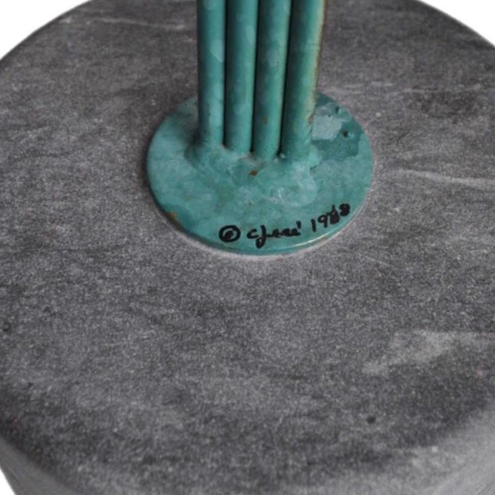 Années 80 Brutalist Abstract Mid Century C. Jere  Sculpture Sunburst en laiton signée en vente 3