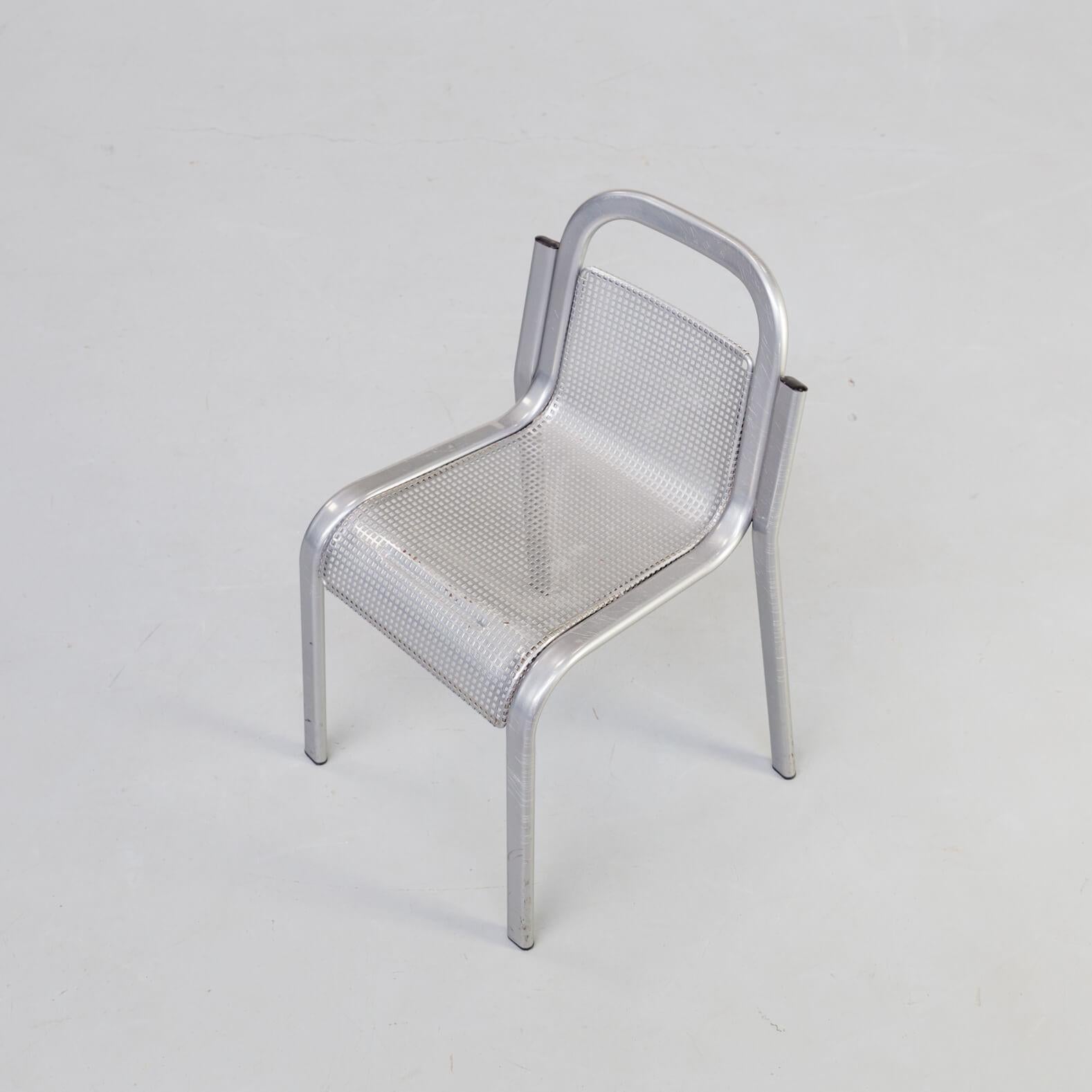 20th Century 1980s Italian Metal Children's Design Chair For Sale