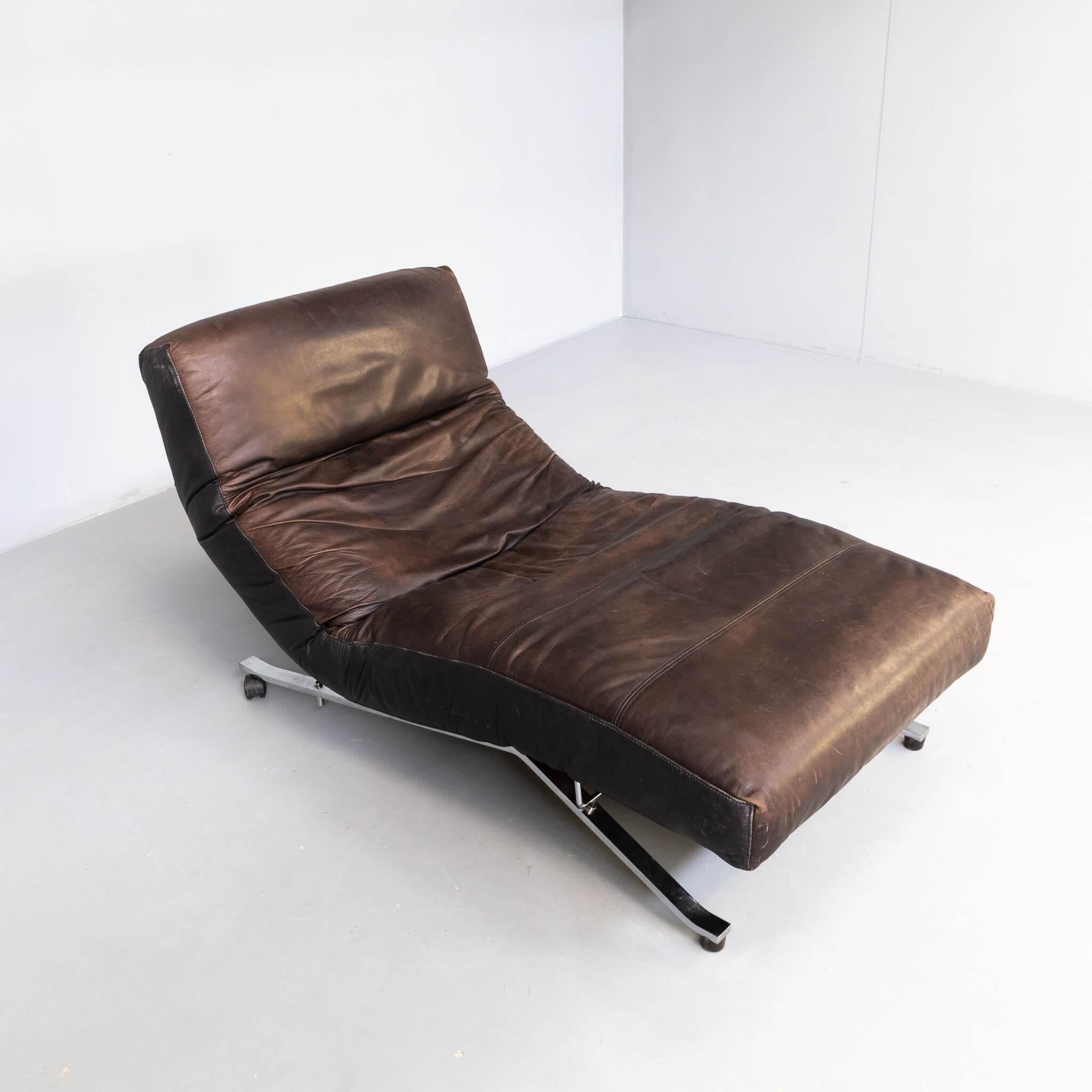 Leather 80s Jens Juul Eilersen ‘Control’ Daybed for Eilersen A/S For Sale