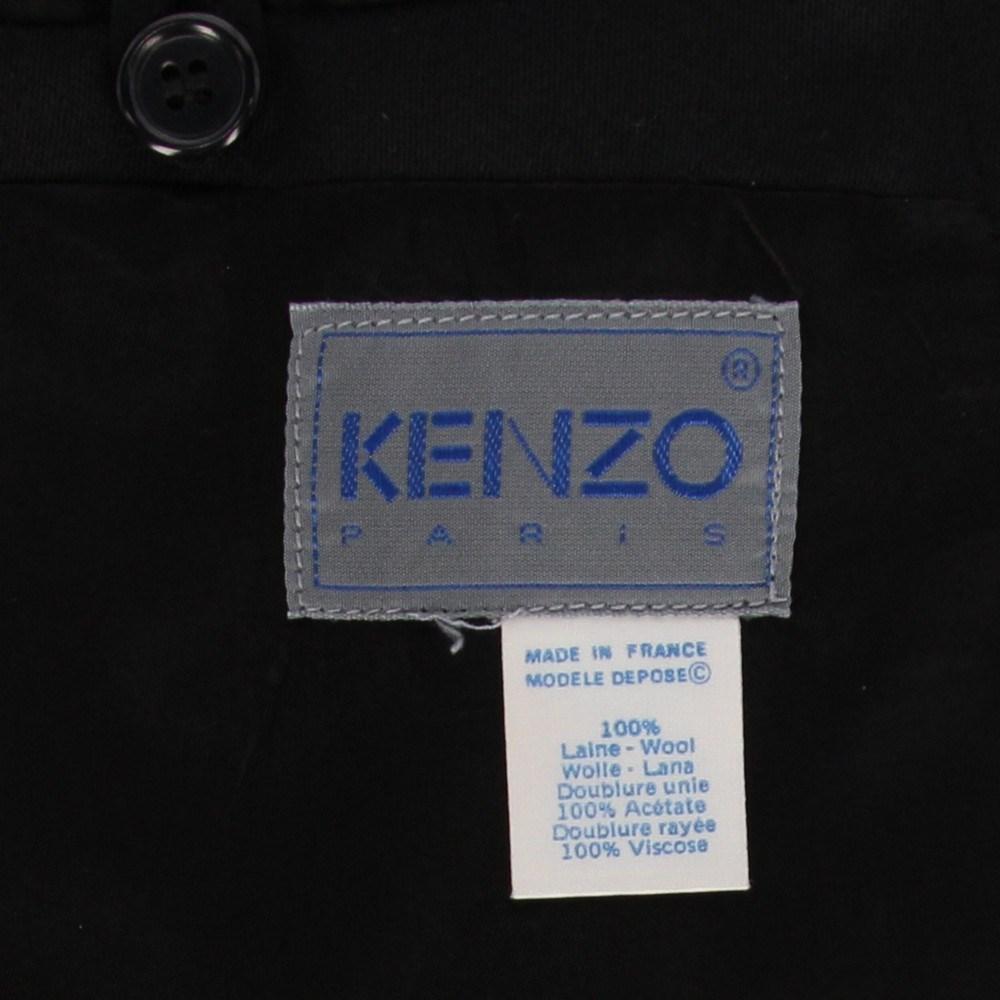 80s Kenzo Vintage black wool jacket For Sale 1