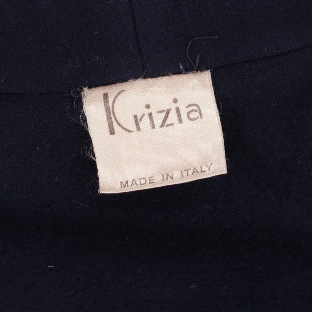 80s Krizia blue wool blazer For Sale 2