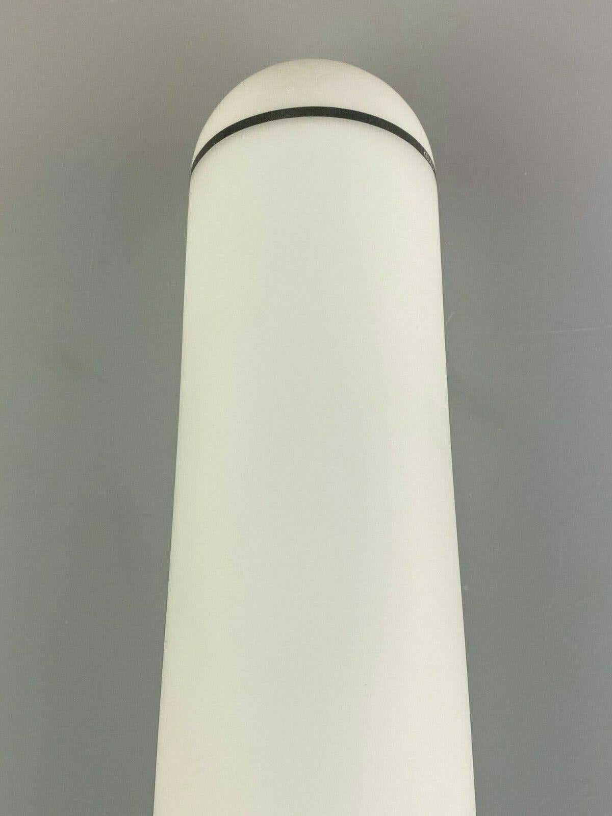80er Jahre Lampe Licht Wandlampe Wandleuchte Opalglas Weiß Metall Design (Deutsch)