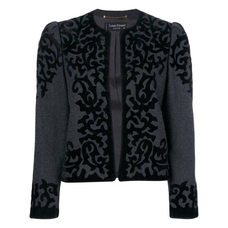 Louis Feraud women's wool cropped jacket