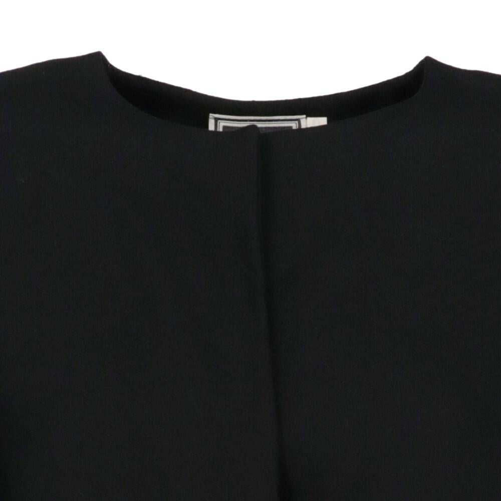 80s Luisa Spagnoli Black Wool Sequined Jacket For Sale 1