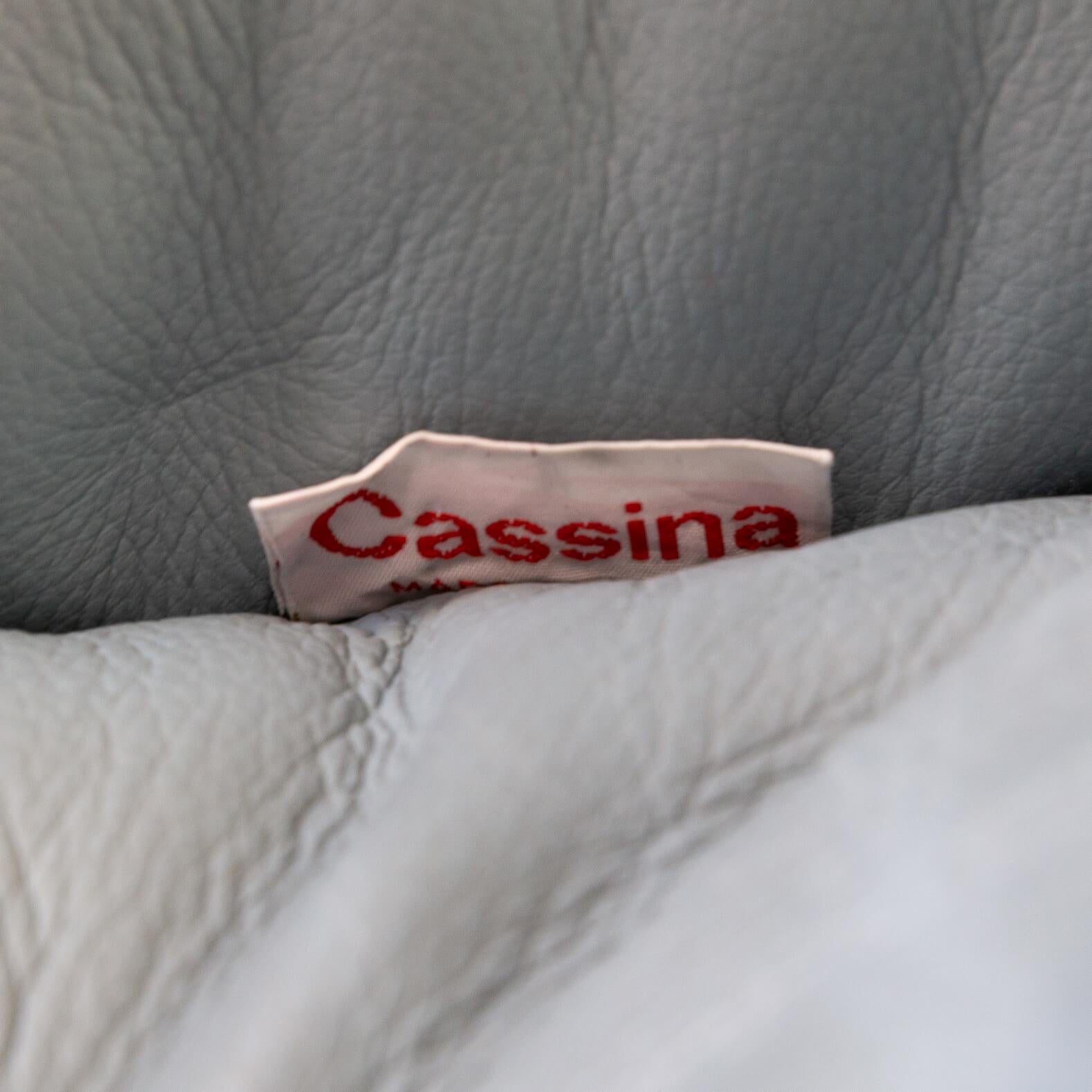 Leather 80s Mario Bellini Model 685 Sofa for Cassina Set/2 For Sale