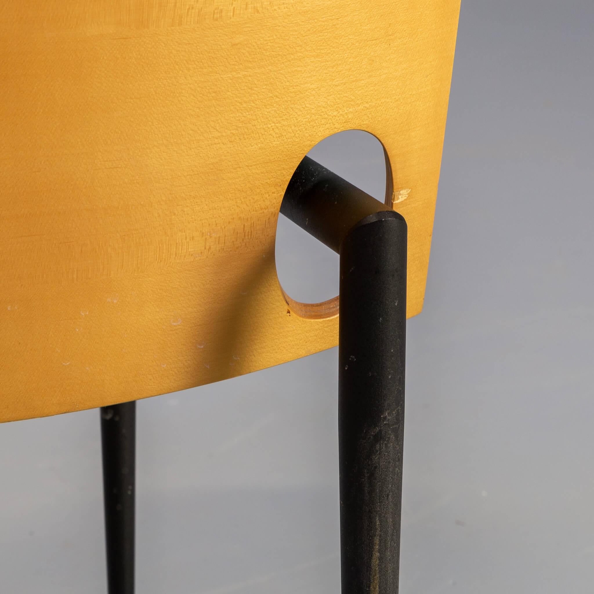 80s Mazairac & Boonzaaijer ‘Harmonica’ Dining Chair for Castelijn Set/4 For Sale 5