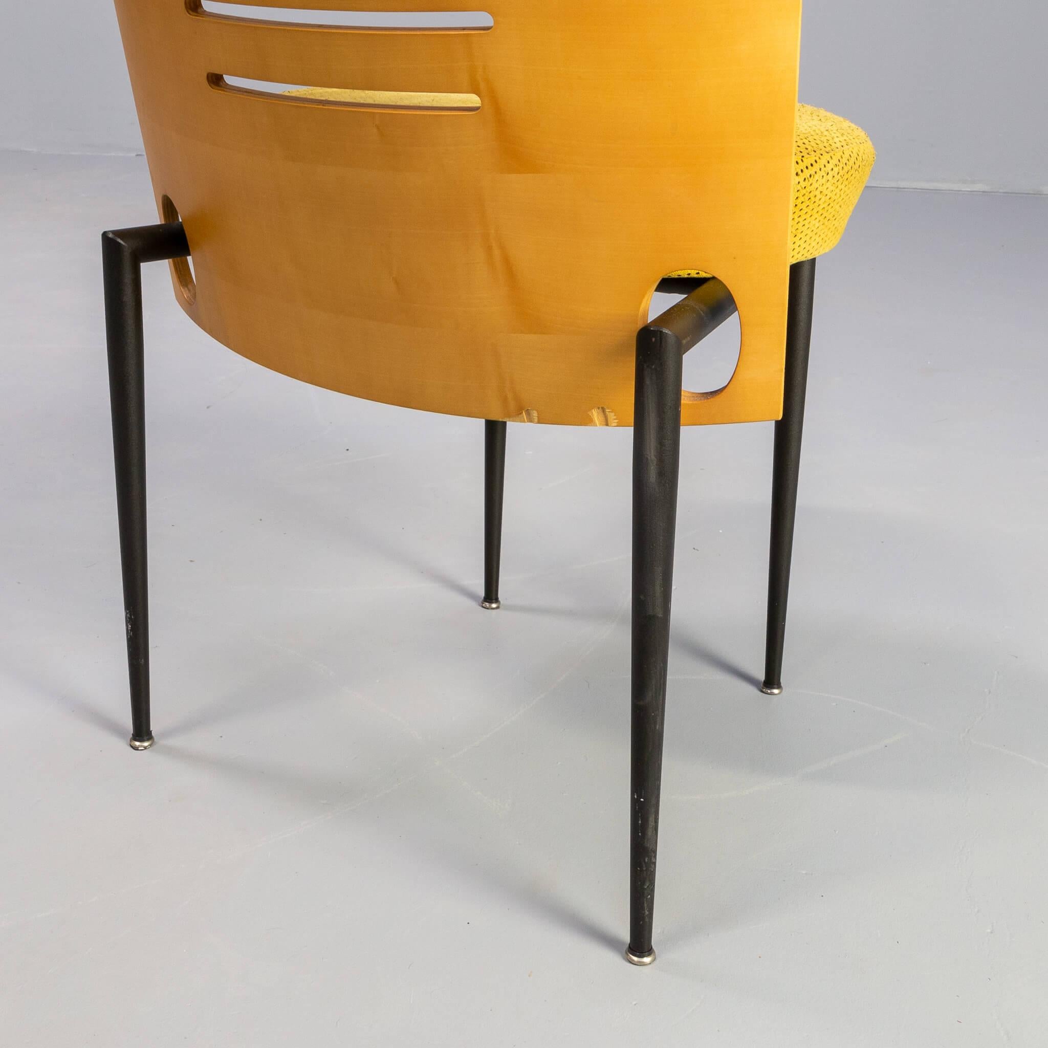 80s Mazairac & Boonzaaijer ‘Harmonica’ Dining Chair for Castelijn Set/4 For Sale 6