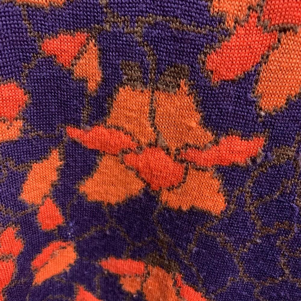 80s Mila Schon purple and orange merino wool sweater 1