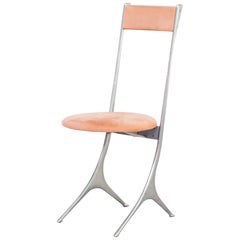 1980s Minimalistic Italian Design Side Chair for Zanotta