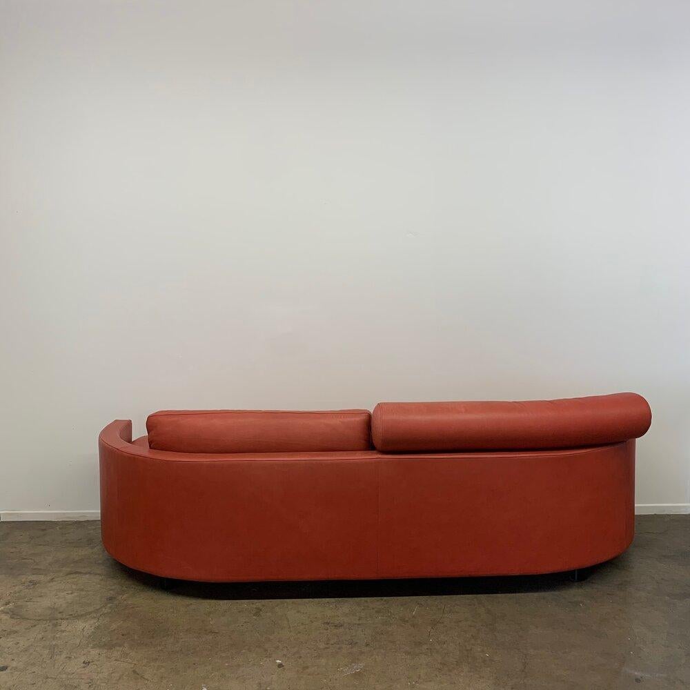 80’s Mixed Object Leather Sofa 6