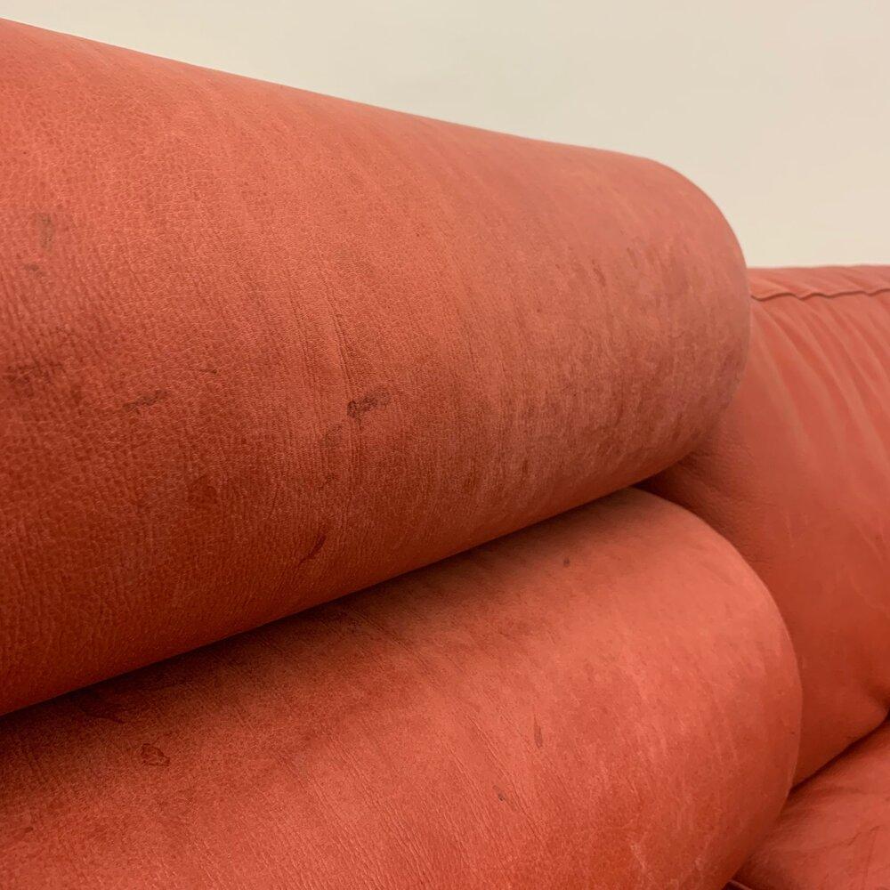 80’s Mixed Object Leather Sofa 3