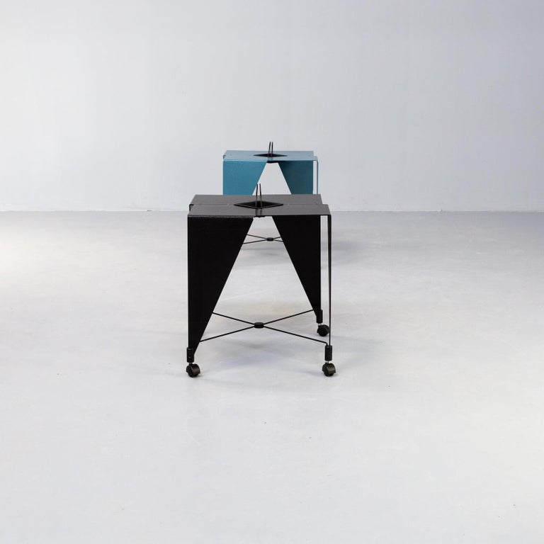 20th Century 80s Model ‘Harlequin’ Coffee Table for Errebi Set / 2 For Sale
