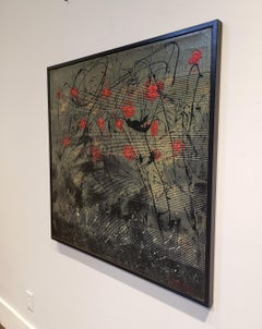1980s Modern Expressionist Painting by Artist Jacques Lamy