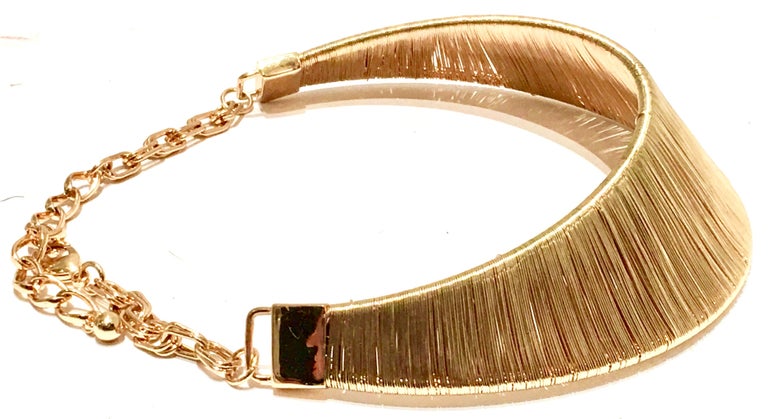 80'S Modernist Gold Woven Wire Collar Choker Style ... (768 x 419 Pixel)