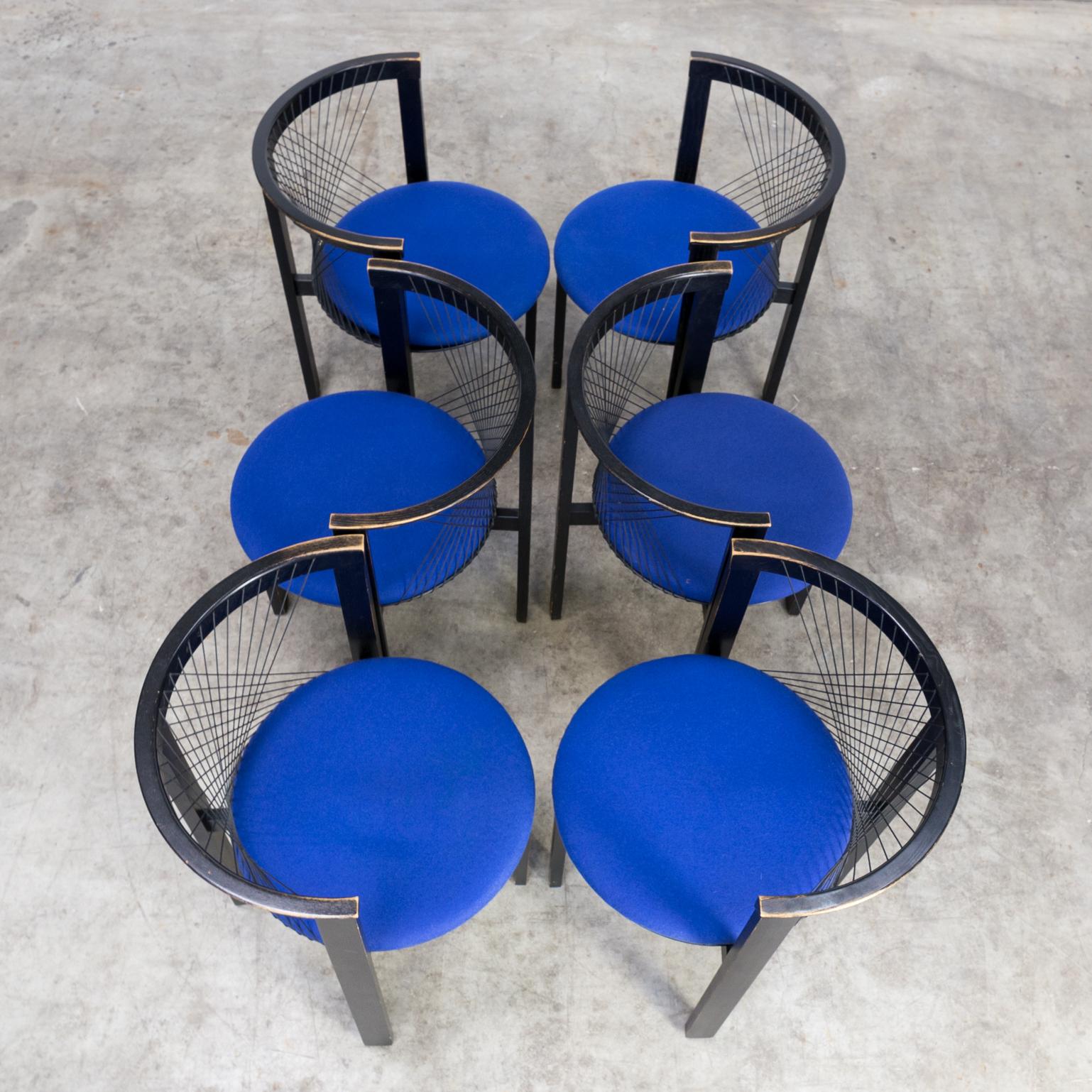 1980s Niels Jørgen Haugesen ‘String’ Chair for Tranekaer, Denmark, Set of 6 For Sale 10