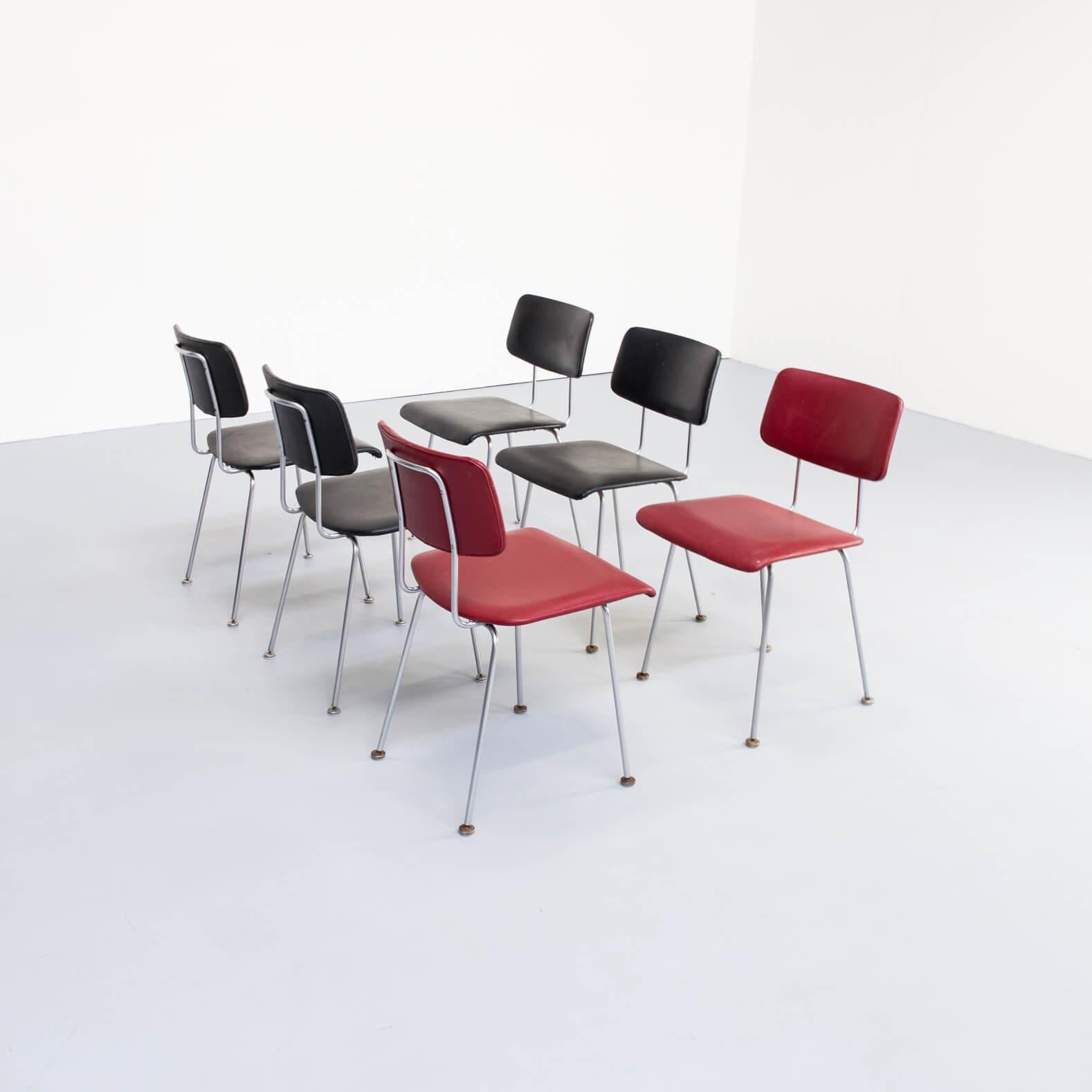 Late 20th Century 1980s Ontwerpbureau N.v. Gispen 1231/1232 Cirrus Chairs for Gispen, Set of 6 For Sale