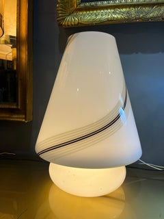 80's opaline murano glass lamp from the master glassmakers of murano