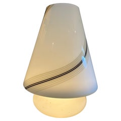 80's opaline murano glass lamp from the master glassmakers of murano
