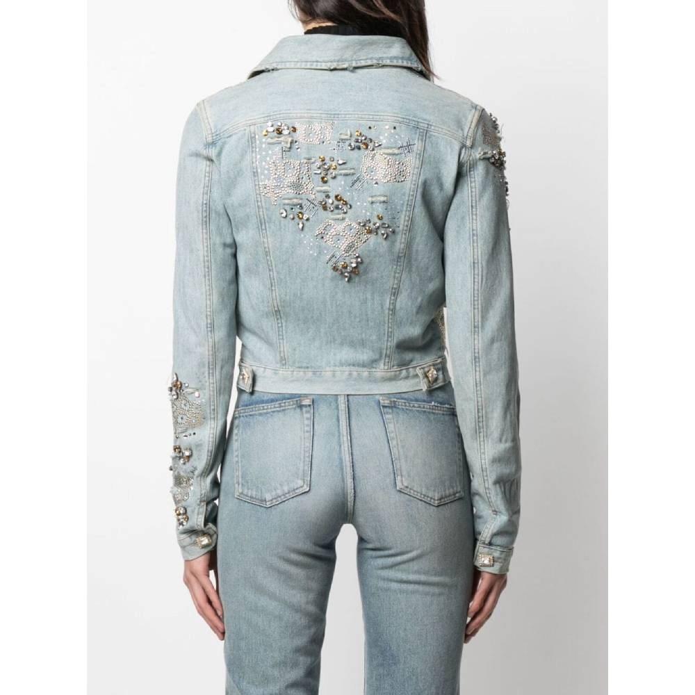 embellished denim jacket