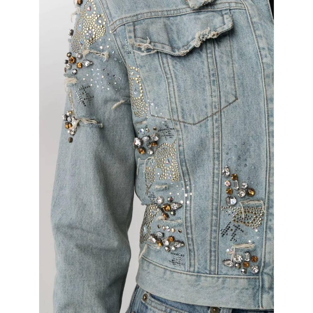 embellished jean jacket