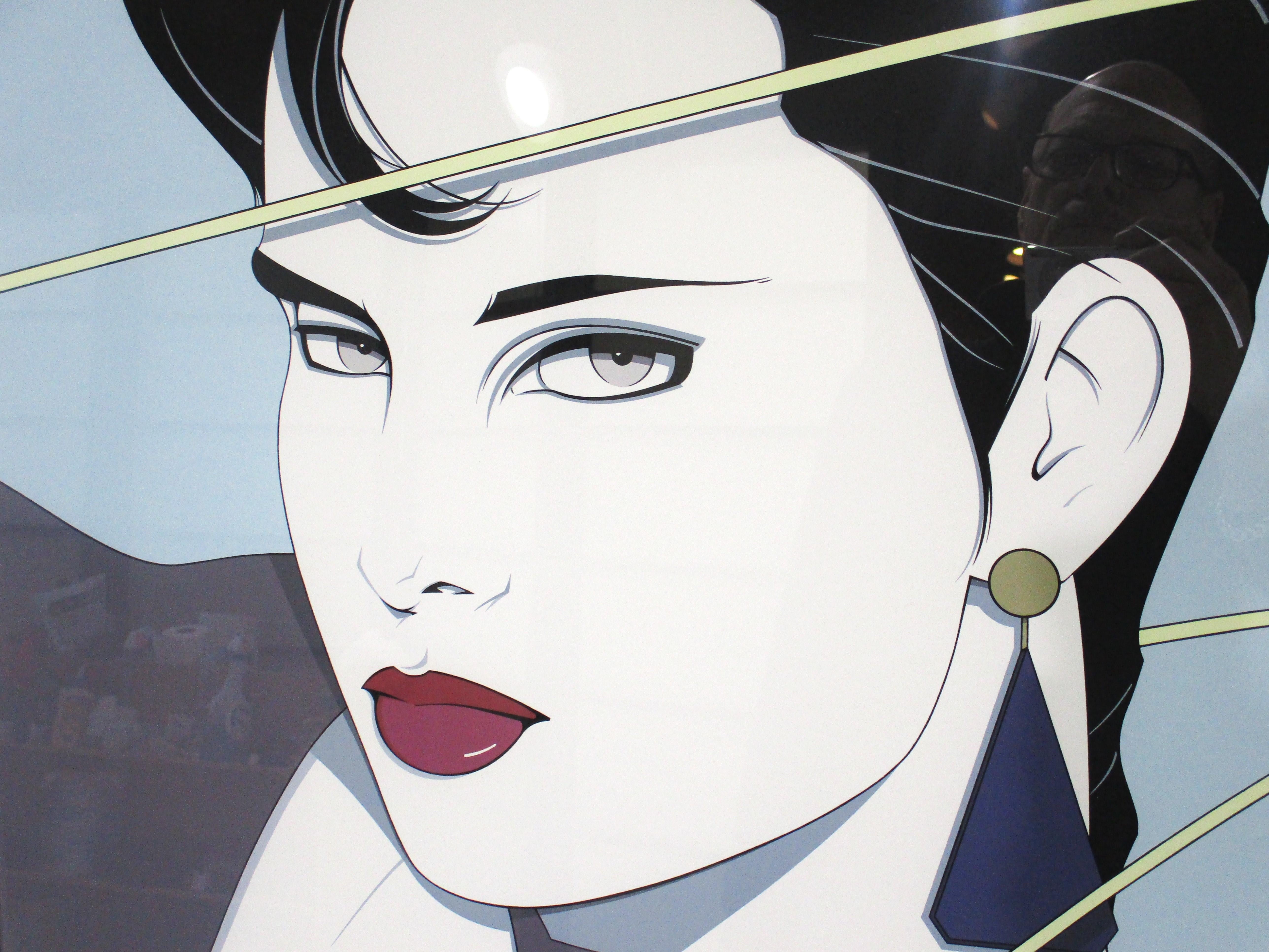 Paper 80's Patrick Nagel Merrill Chase Gallery Chicago Silkscreen Print  For Sale