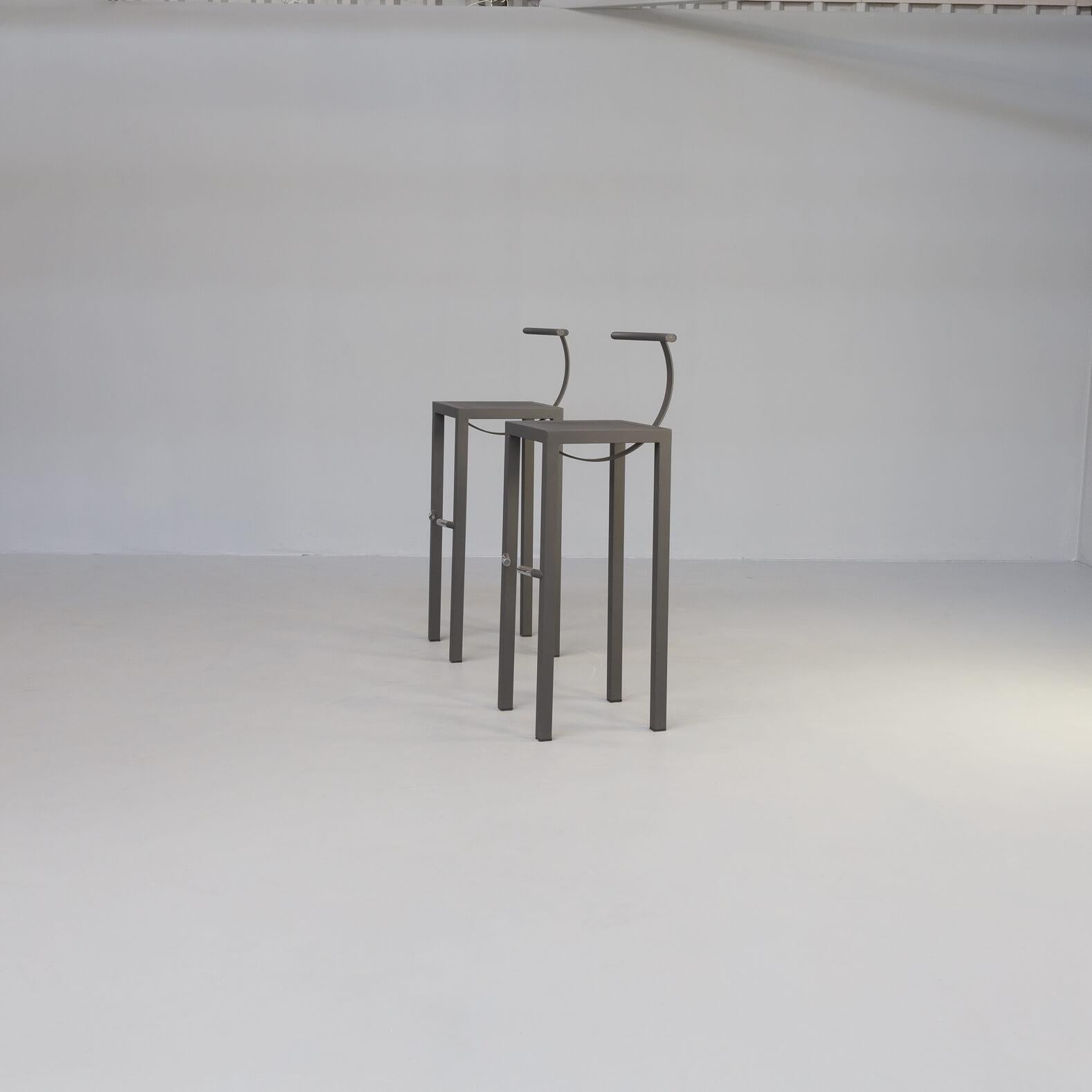 French 80s Philippe Starck ‘sarapis’ Bar Stool for Aleph Ubik For Sale