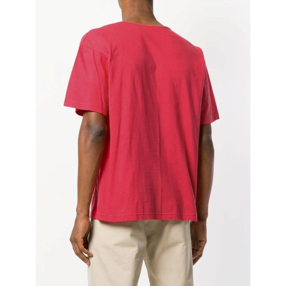 80s Pierre Cardin red cotton t-shirt In Excellent Condition For Sale In Lugo (RA), IT