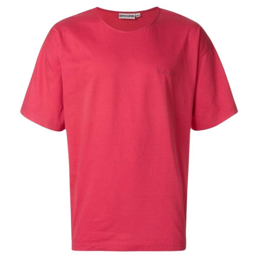 80s Pierre Cardin red cotton t-shirt For Sale