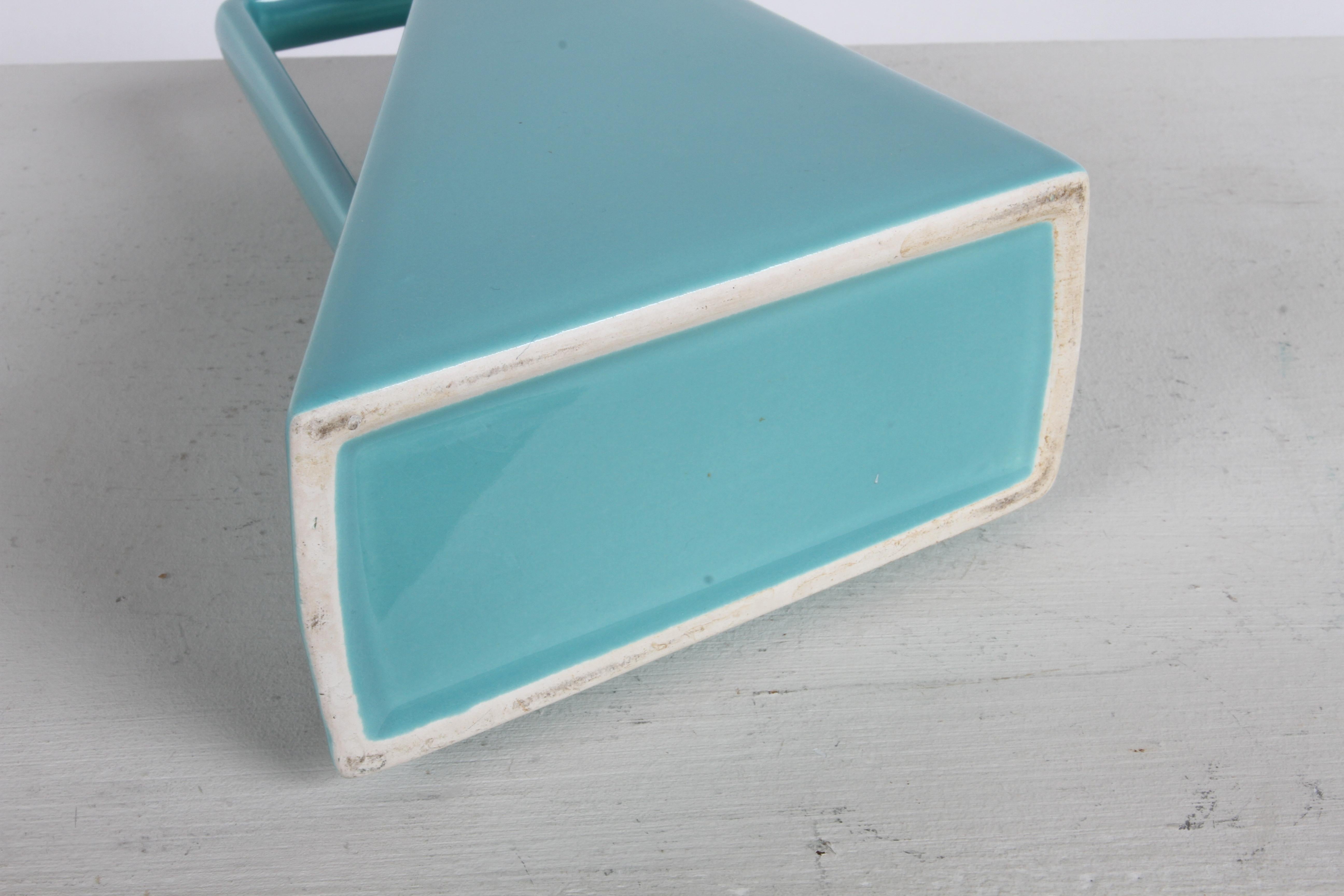 Postmoderner Teal-Couchtisch im Art-déco-Stil von Pierre Casenove für Studio Salins, 80er Jahre im Angebot 7