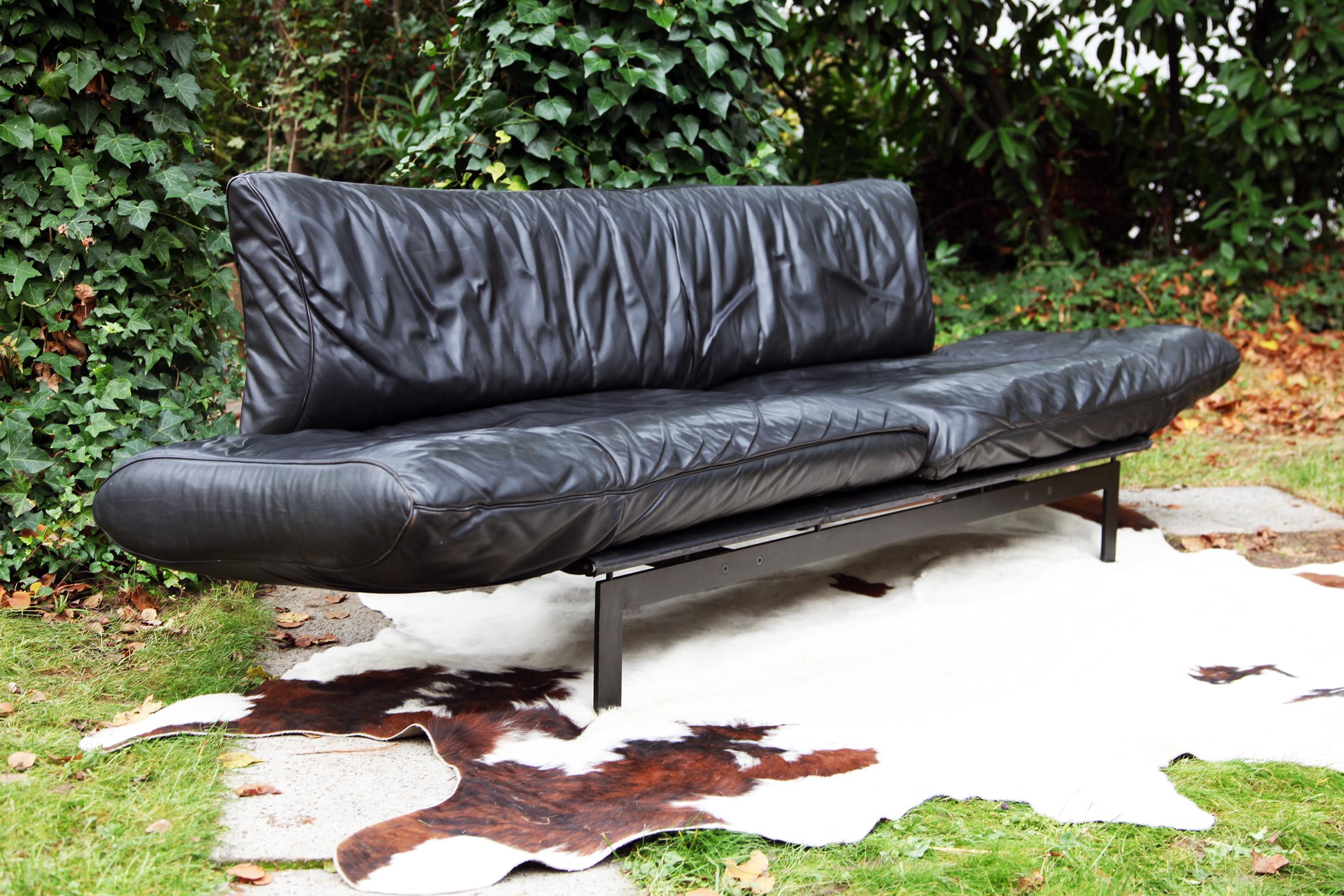 80s leather couch