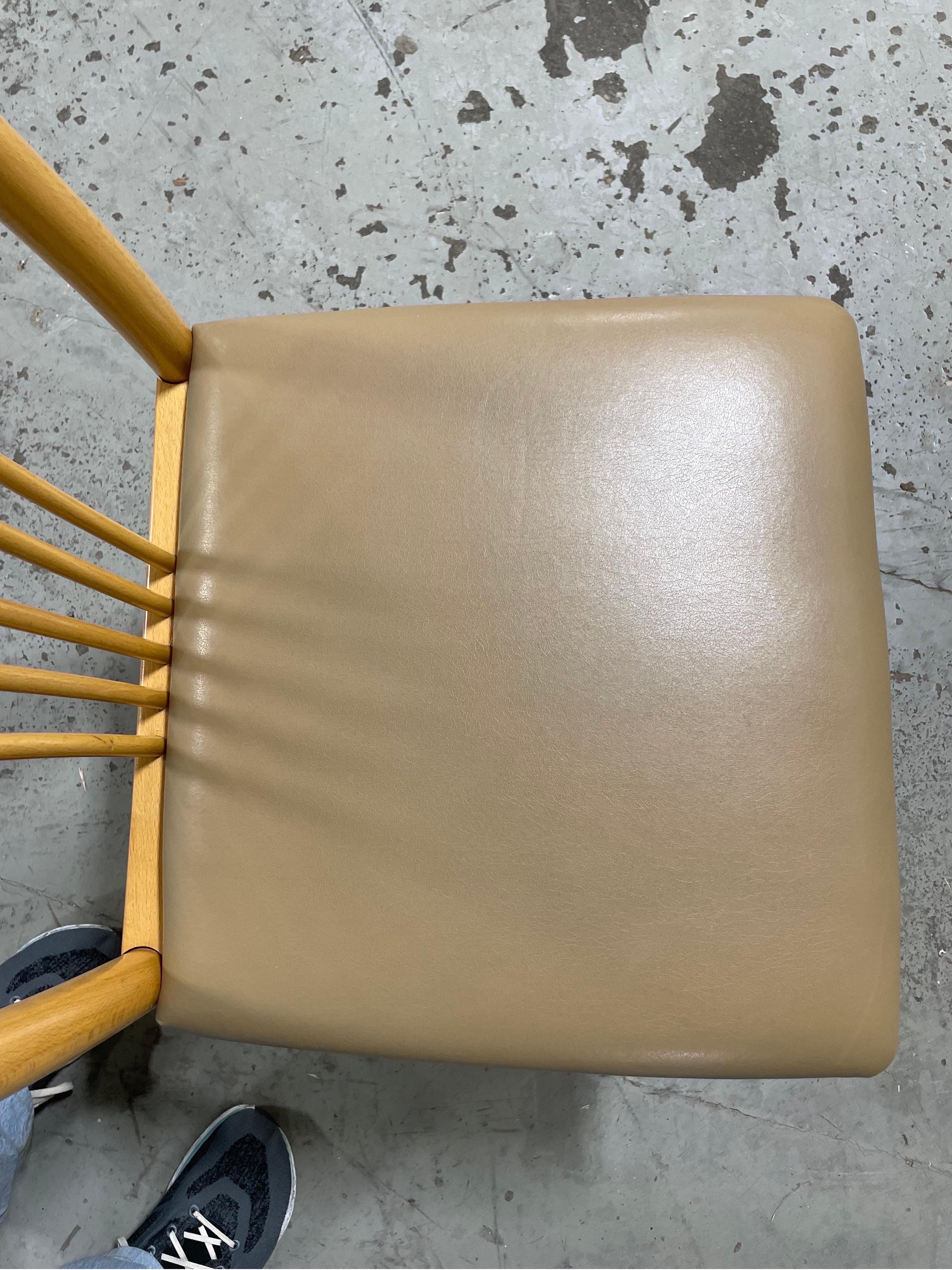 80's Postmodern Curved Dining Chairs Annig Sarian Style In Good Condition For Sale In W Allenhurst, NJ