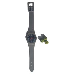 80s Postmodern memphis age XL Wall clock  wristwatch style