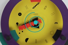 Orologio da parete anni '80 postmoderno Shohei Mihara per Wakita & Canetti "Paradise