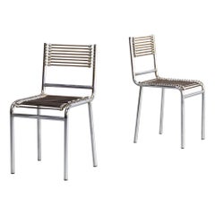 1980s Rene Herbst ‘Sandow’ Dining Chairs, Set of 2