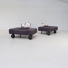 80s Rob Eckhardt ‘Pouffe Garni’ Lounge Chairs for Pastoe Set/2