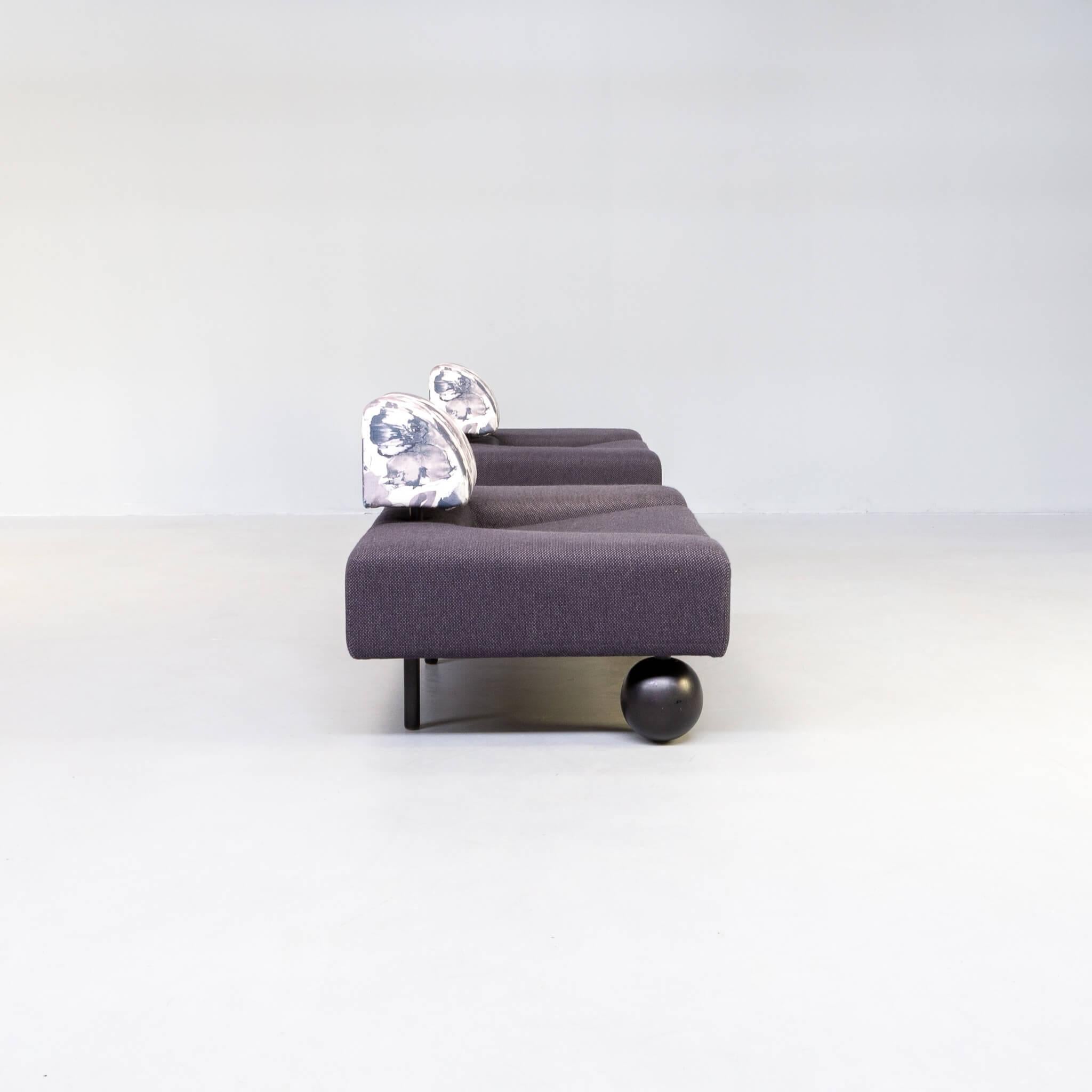 Fabric 80s Rob Eckhardt ‘Pouffe Garni’ Lounge Chairs for Pastoe Set/2 For Sale
