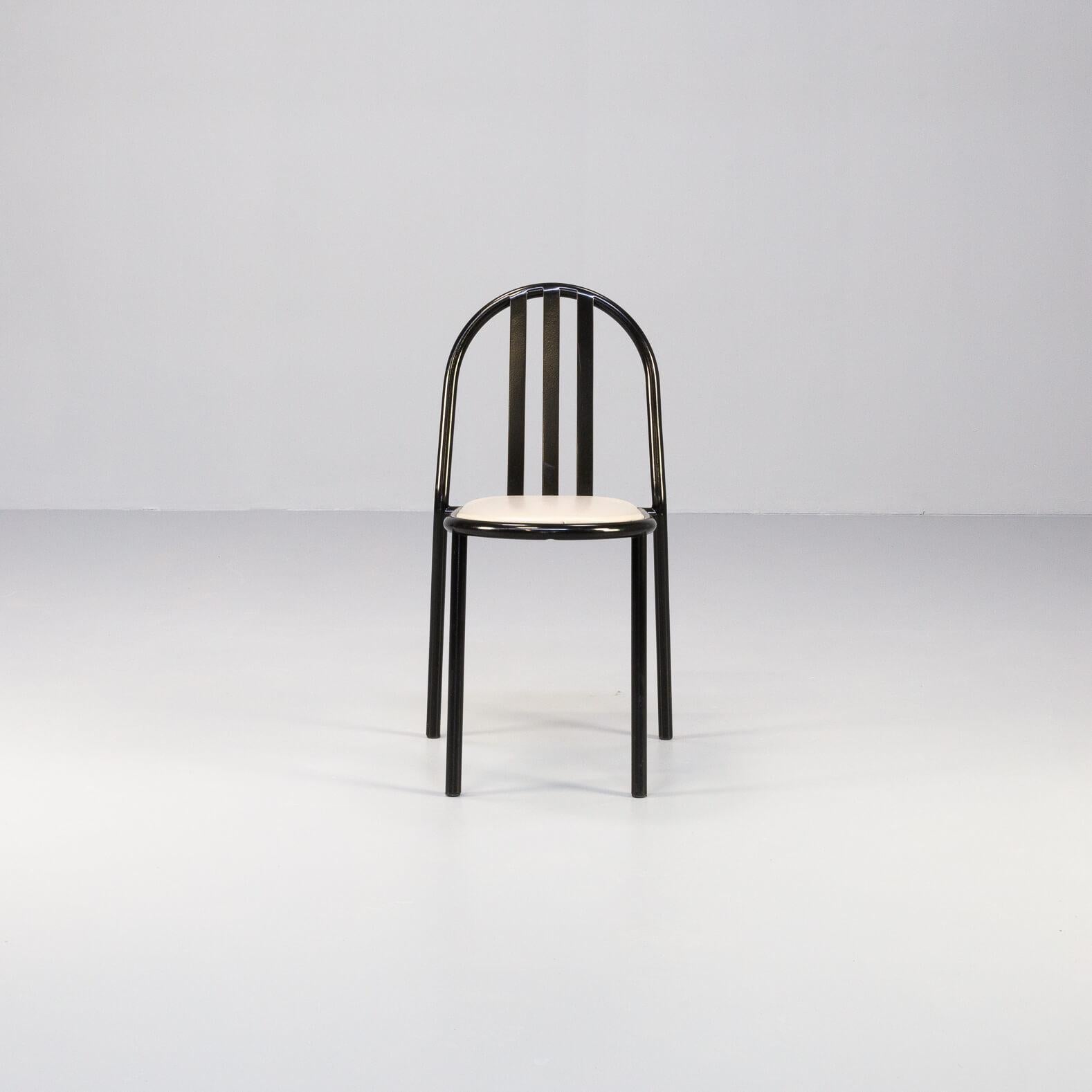 80s Robert Mallet Stevens Nr 222 Dining Chair Set/4 In Good Condition For Sale In Amstelveen, Noord