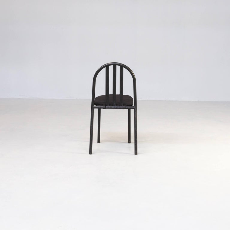 80s Robert Mallet Stevens No 222 Dining Chair Set / 8 For Sale 3