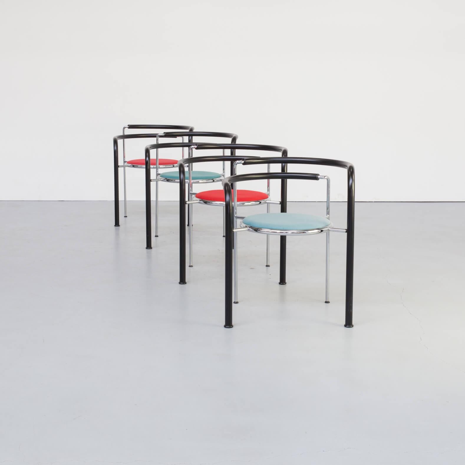 1980s Rud Thygesen & Johnny Sorensen ‘Dark Horse’ Dining Set for Botium Set of 5 For Sale 4