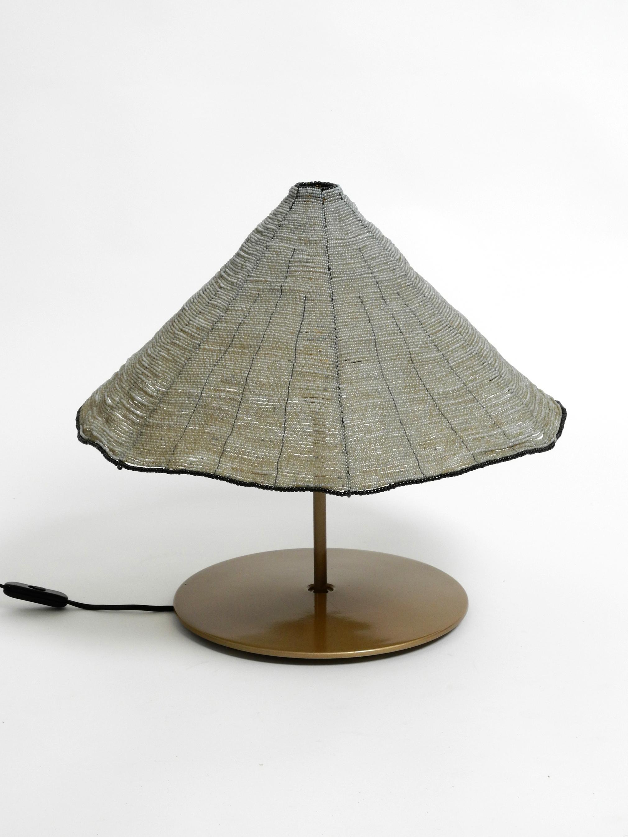 80s Sarasar Table Lamp with Glass Bead Shade by Toso and Pamio for Leucos Italy  7