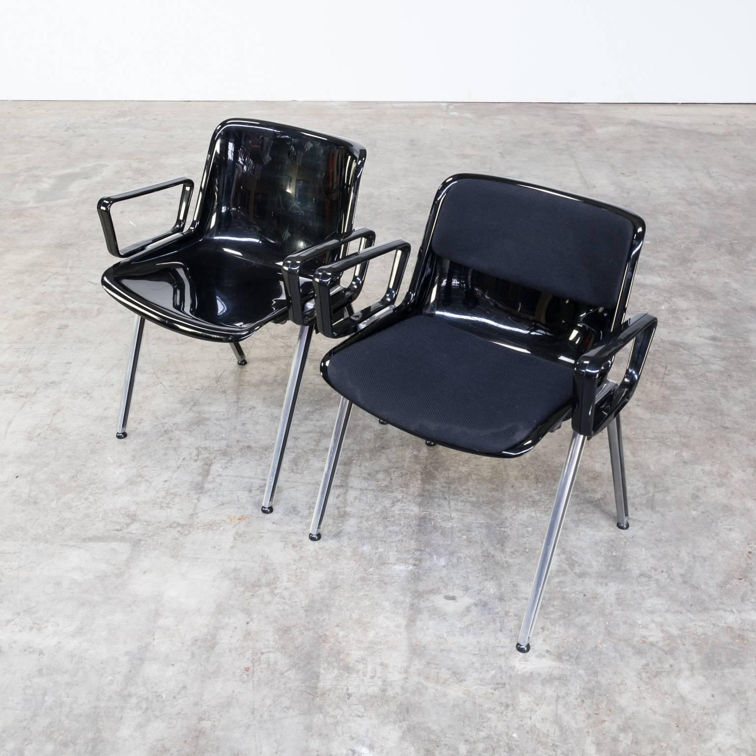 1980s Tecno SM203 Office Chair Set of Six 1