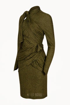 80s Thierry Mugler Green Dress