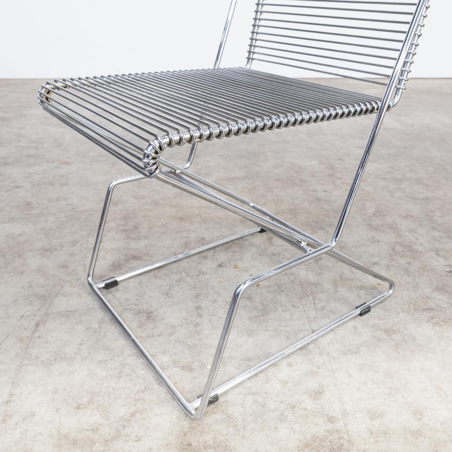 1980s Till Behrens Chrome Framed Chairs for Schlubach Set of 4 For Sale 6