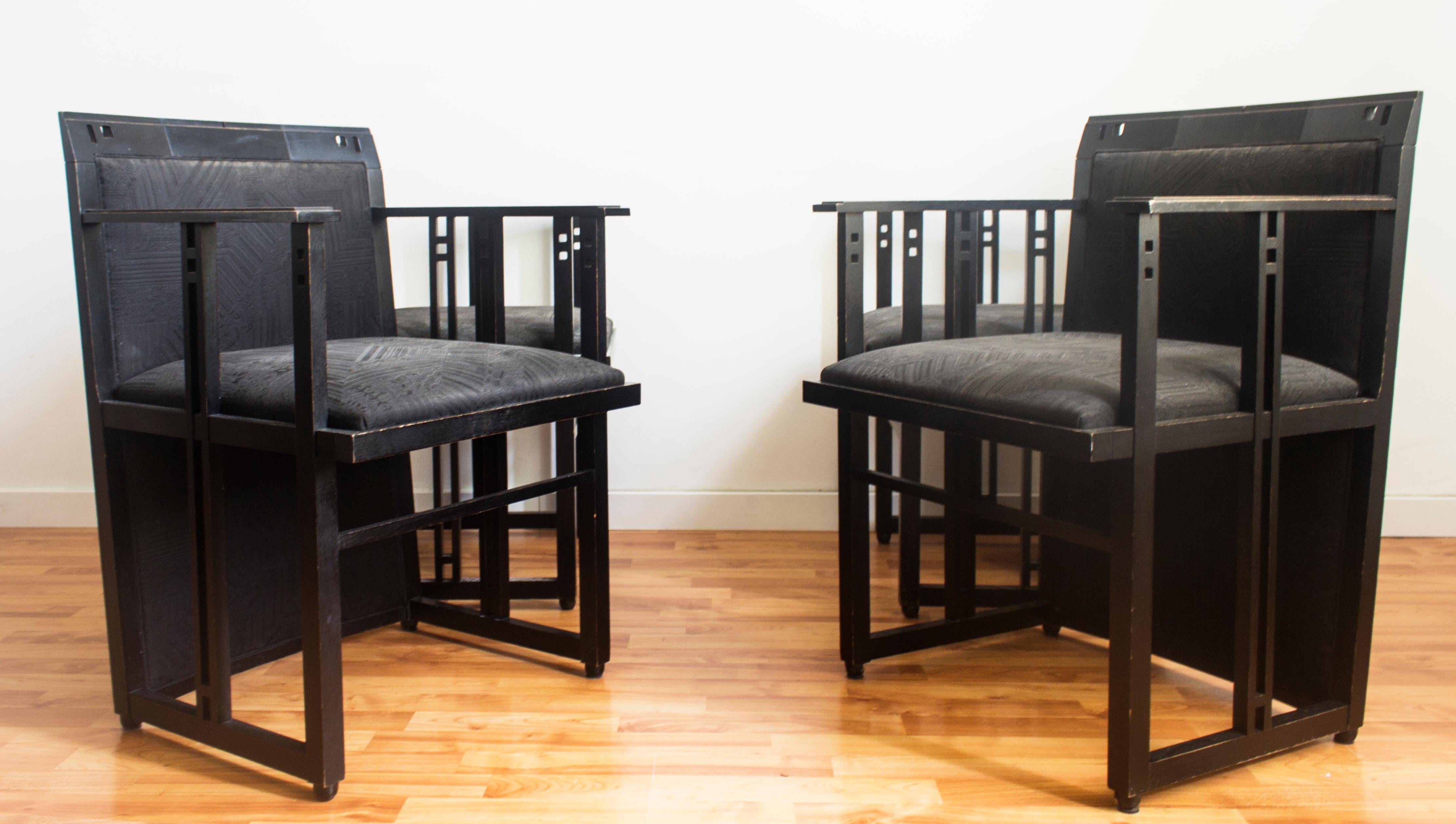 1980s Umberto Asnago 'Galaxy' Chairs for Giorgetti For Sale 1