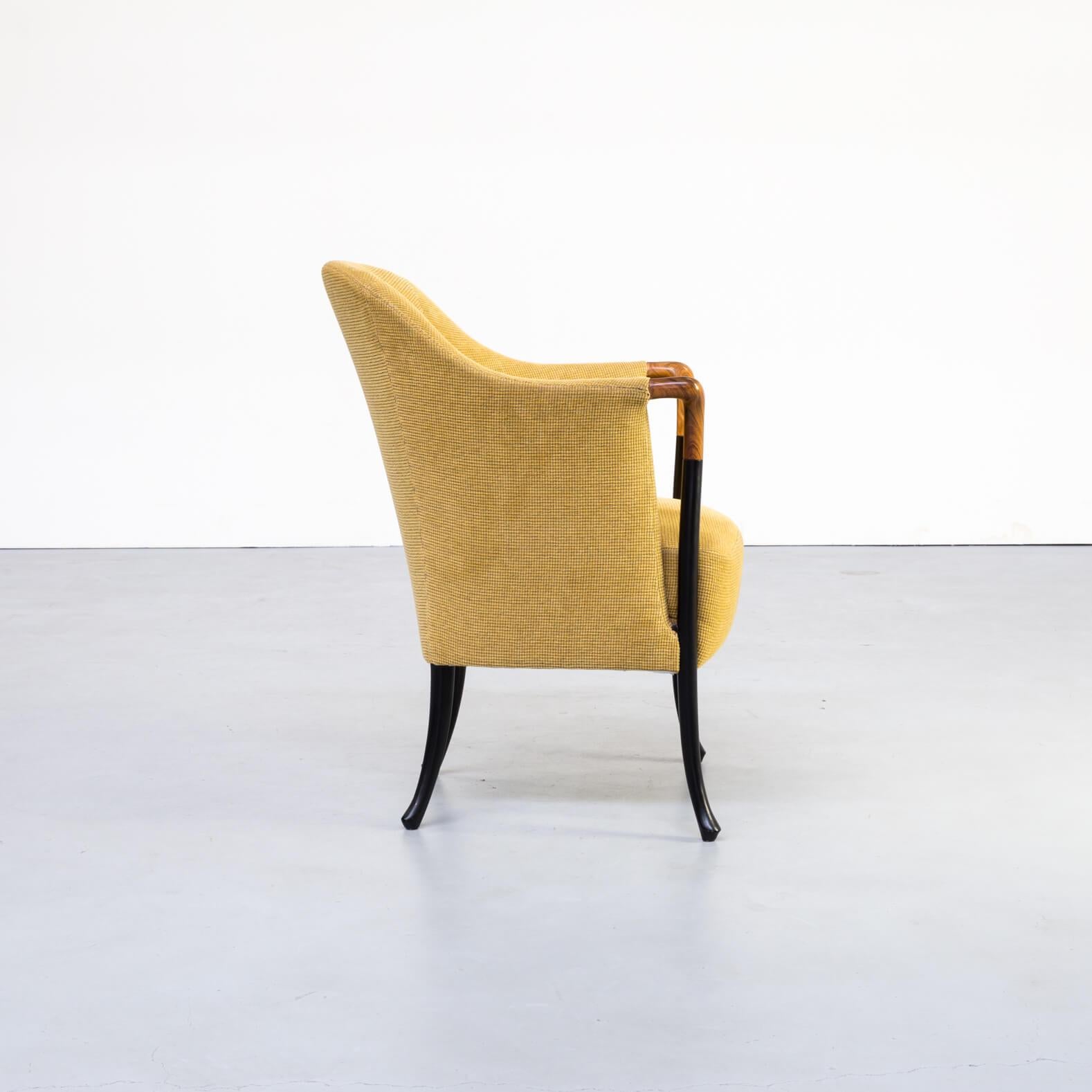 Mid-Century Modern 1980s Umberto Asnago ‘Progetti 63220’ Fauteuil for Giorgetti For Sale