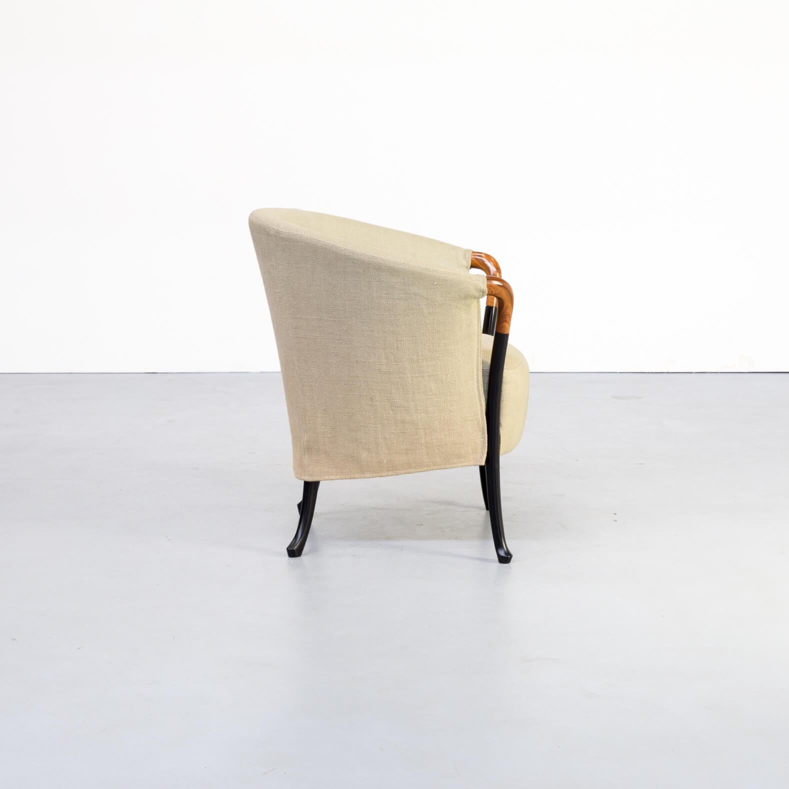Italian 1980s Umberto Asnago ‘Progetti 63340’ fauteuil for Giorgetti For Sale